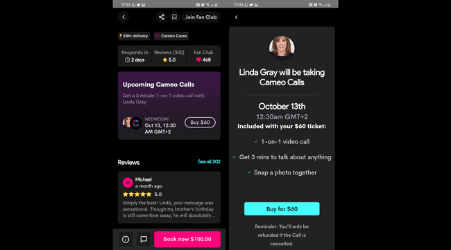 Imagen - Cameo Calls: cómo hacer una videollamada con un famoso