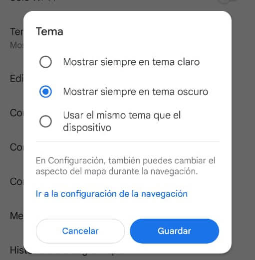 Imagen - Cómo activar el modo oscuro de Google Maps en Android