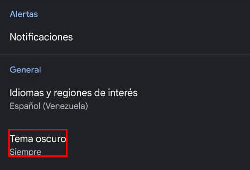 Imagen - Cómo activar el tema oscuro en todas las apps de Google