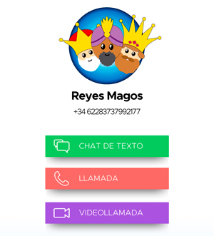 Imagen - C&oacute;mo hacer una videollamada o chatear con los Reyes Magos