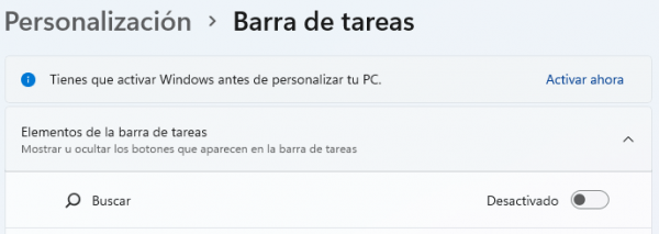 Imagen - Cómo quitar el botón buscar de la barra en Windows 11