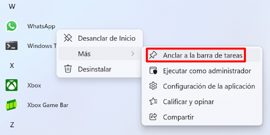 Imagen - Cómo fijar programas en la barra de tareas de Windows 11
