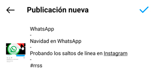 Imagen - C&oacute;mo a&ntilde;adir espacios a los p&aacute;rrafos en Instagram
