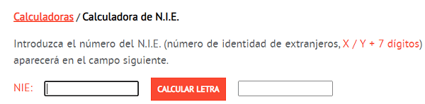 Imagen - 7 webs para calcular la letra del NIF o NIE