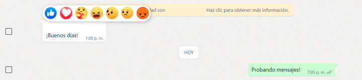 Imagen - Cómo seleccionar todos los mensajes en WhatsApp Web