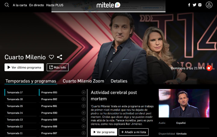 Imagen - ¿Qué es Mitele Plus? Catálogo, precios y cómo ver
