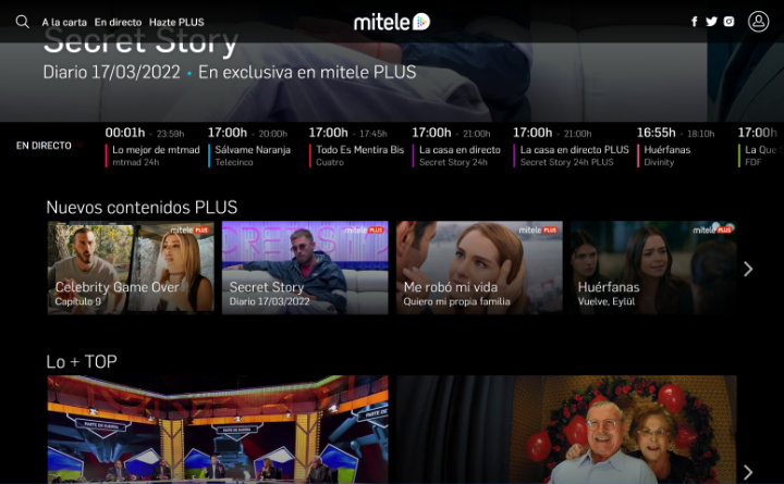 Imagen - ¿Qué es Mitele Plus? Catálogo, precios y cómo ver