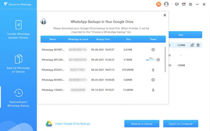 Imagen - Cómo restaurar WhatsApp desde Google Drive a iPhone