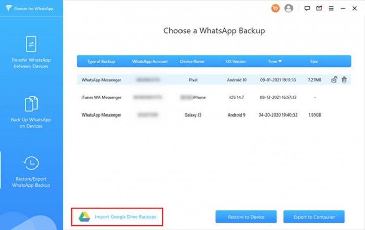 Imagen - Cómo restaurar WhatsApp desde Google Drive a iPhone