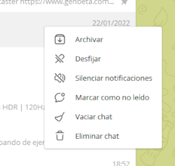 Imagen - Cómo archivar y desarchivar un chat en Telegram