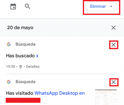 Imagen - C&oacute;mo borrar el historial de Google