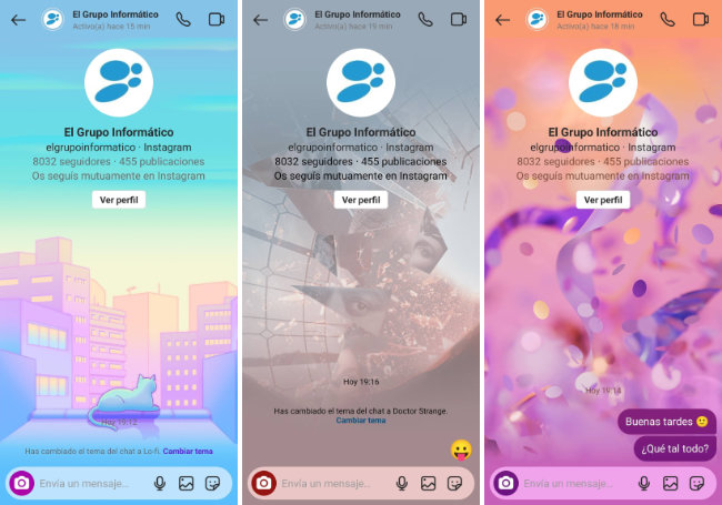 Imagen - Cómo cambiar el tema del chat en Instagram Direct
