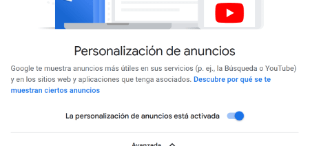 Imagen - Cómo desactivar la publicidad personalizada