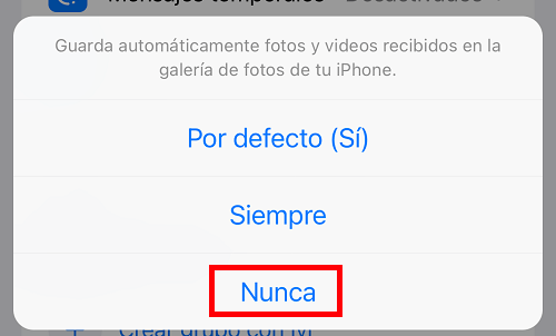 Imagen - C&oacute;mo dejar de guardar las fotos de WhatsApp