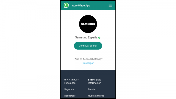 Imagen - Cómo contactar con Samsung por WhatsApp