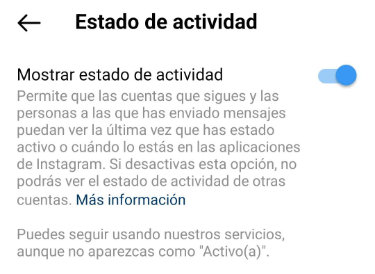 Imagen - Cómo desactivar la última conexión en Instagram