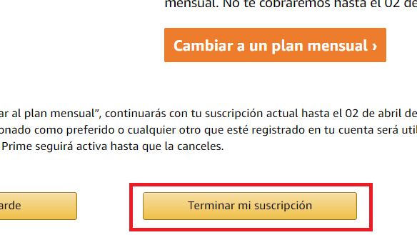 Imagen - Cómo evitar la renovación de Amazon Prime