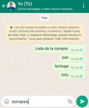 Imagen - Cómo abrir un chat &quot;contigo mismo&quot; en WhatsApp