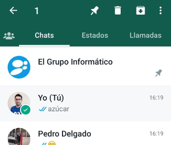 Imagen - Cómo abrir un chat &quot;contigo mismo&quot; en WhatsApp