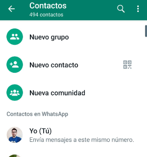 Imagen - Cómo abrir un chat &quot;contigo mismo&quot; en WhatsApp