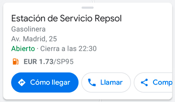 Imagen - Cómo encontrar la gasolinera más cercana con Google Maps