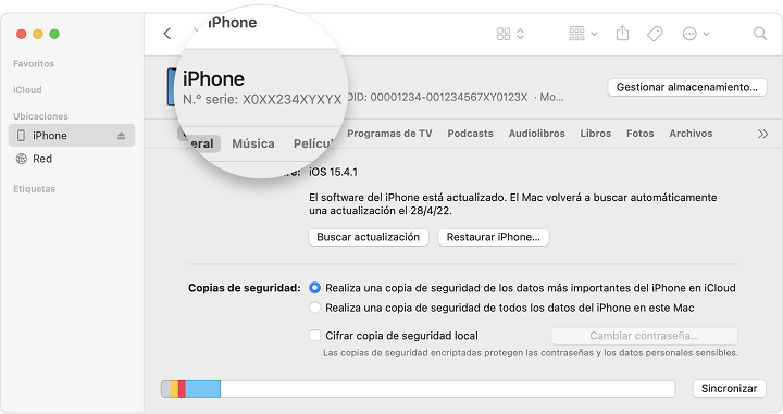 Imagen - Cómo saber el IMEI en iOS
