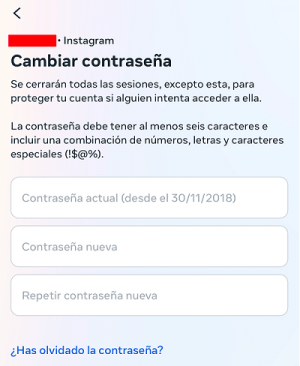 Imagen - Cómo cambiar la contraseña en Instagram