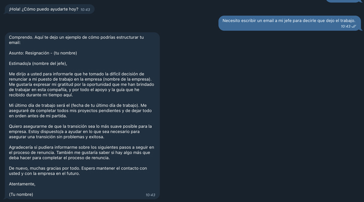 Imagen - Cómo tener ChatGPT en Telegram