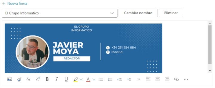 Imagen - Cómo poner una firma en Outlook
