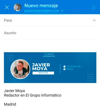 Imagen - Cómo poner una firma en Outlook