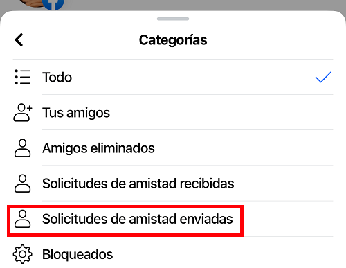 Imagen - Cómo ver las solicitudes enviadas en Facebook