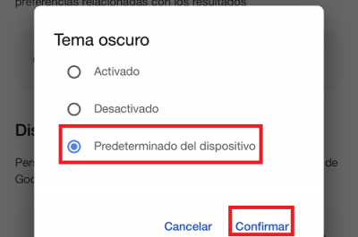Imagen - Cómo activar el modo oscuro en Google