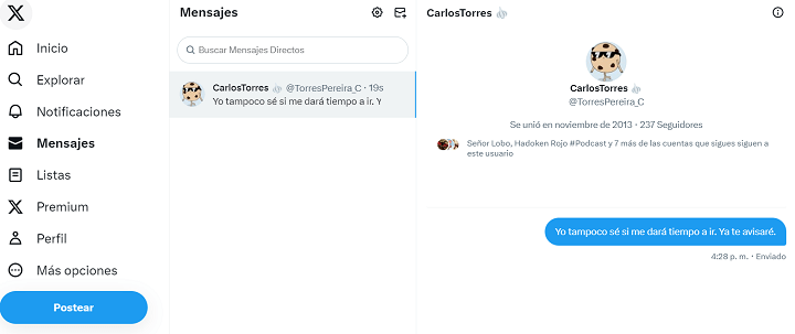 Imagen - Cómo eliminar un DM de Twitter o X