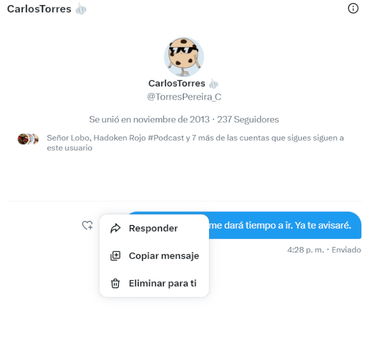 Imagen - Cómo eliminar un DM de Twitter o X