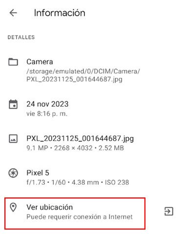 Imagen - Cómo ver la geolocalización de una foto