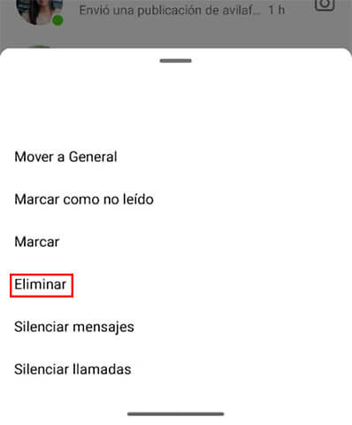 Imagen - Cómo borrar todos los mensajes de un chat en Instagram