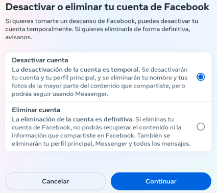 Imagen - Cómo eliminar tu cuenta de Facebook