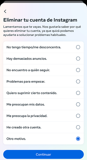 Imagen - Cómo borrar la cuenta de Instagram