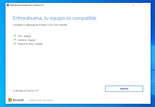 Imagen - Asistente para actualización de Windows 10: cómo usarlo