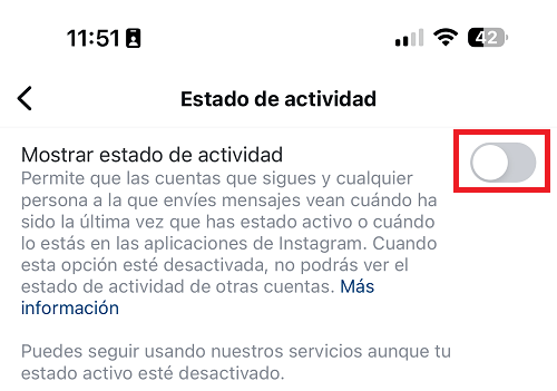 Imagen - Cómo ocultar &quot;en línea&quot; en Instagram DM