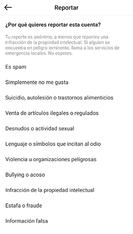 Imagen - Cómo denunciar una cuenta en Instagram