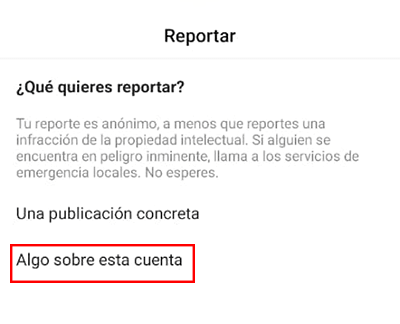 Imagen - Cómo denunciar una cuenta en Instagram
