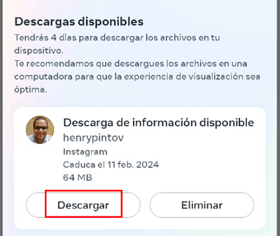 Imagen - Cómo exportar todos los datos de Instagram