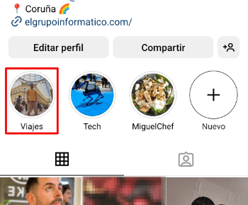 Imagen - Cómo quitar títulos a Stories destacadas en Instagram