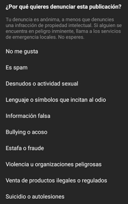Imagen - Cómo denunciar una publicación en Instagram