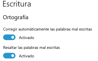 Imagen - Cómo activar o desactivar el autocorrector en Windows 10