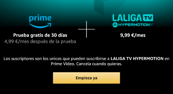 Imagen - Cómo ver el fútbol en Amazon Prime Video