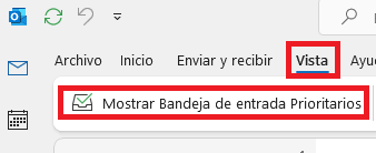 Imagen - Cómo dejar de mostrar prioritarios en Outlook