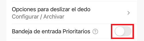 Imagen - Cómo dejar de mostrar prioritarios en Outlook