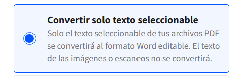 Imagen - Convertir archivo PDF a Word